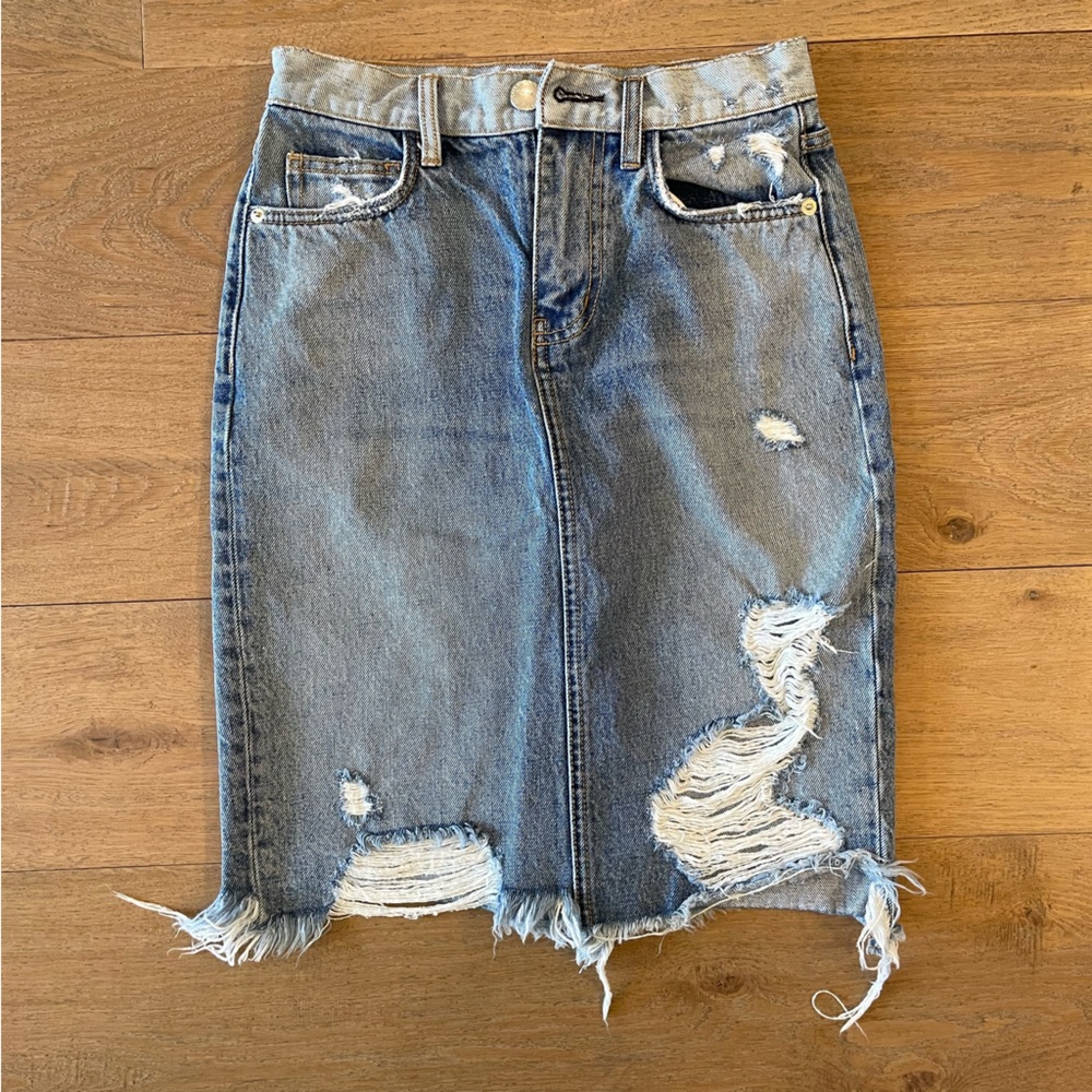 Current/Elliott Denim Pencil Skirt Size 24 - New